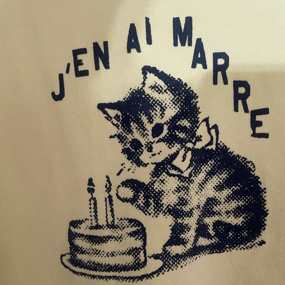 MOTHER Yellow Cat Bday Cake Crew